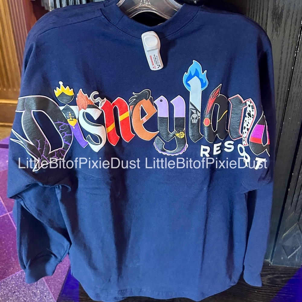 Disney Parks Disneyland Villain Characters Spirit Jersey -unisex sizing